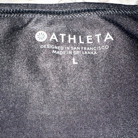Athleta Short Sleeve Tee Black - Picture 3 of 4